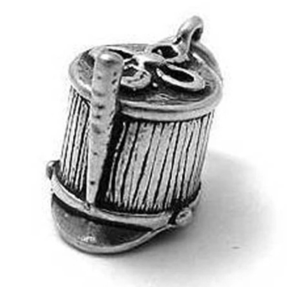 MAJORETTE FANCY HAT CHARM. STERLING SILVER